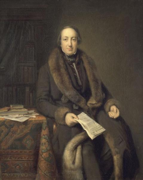 Pieter Arnold Diederichs (1804-74) by Johann Georg Schwartze