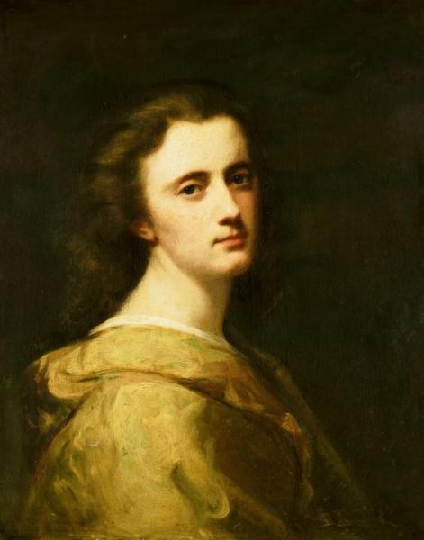 Portrait Of Thérèse Schwartze, The Artist's Daughter by Johann Georg Schwartze