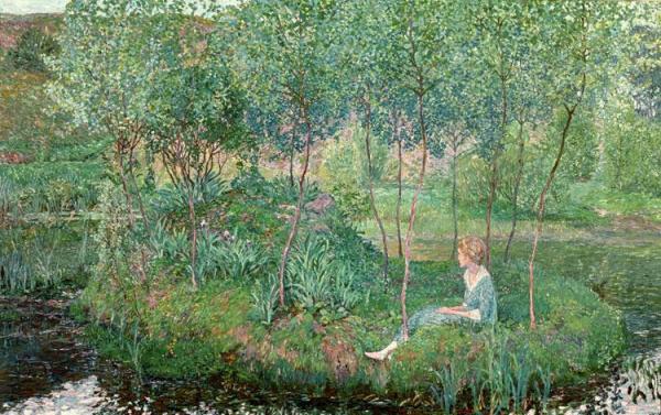 Spring by Johann Heinrich Vogeler Oil Painting Reproductions