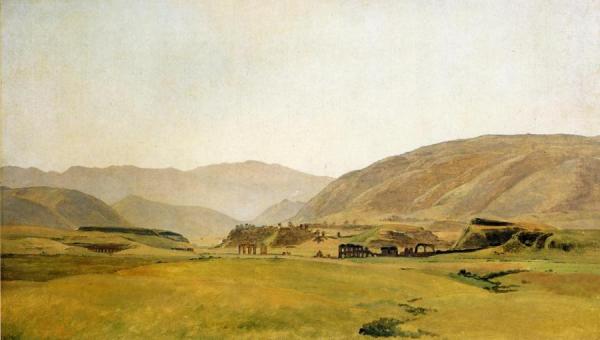 Campagna Landscape by Johann Martin Von Rohden