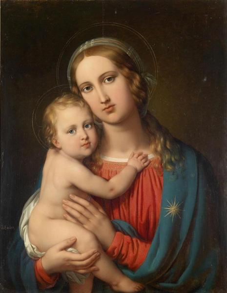Madonna With Child by Johann Nepomuk Ender