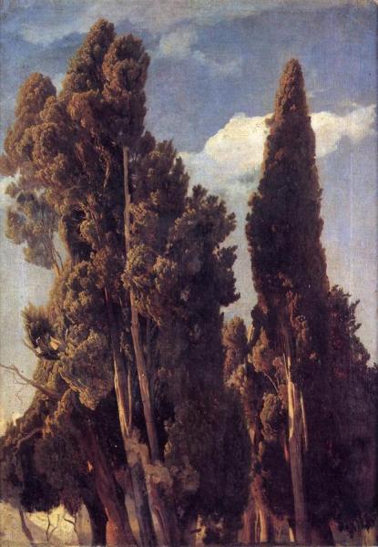 Cypresses by Johann Wilhelm Schirmer