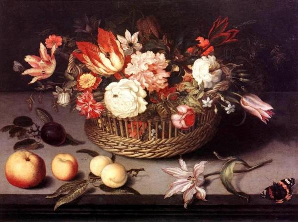 Basket Of Flowers by Johannes Bosschaert