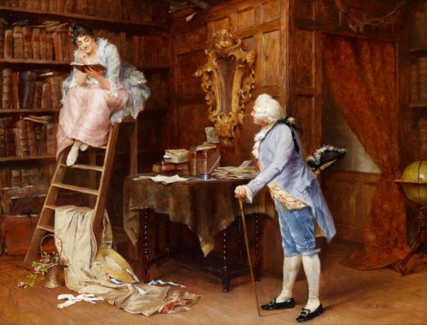 John Arthur Lomax In The Library