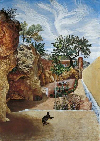 A Garden, Mallorca, Spain by John Arthur Malcolm Aldridge