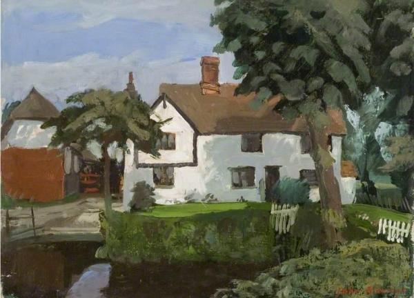 Farm Near Mole Hill Green by John Arthur Malcolm Aldridge Oil Painting Reproductions