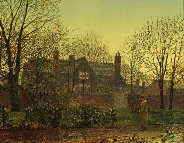 All In The Golden Twilight by John Atkinson Grimshaw Oil Painting Reproductions