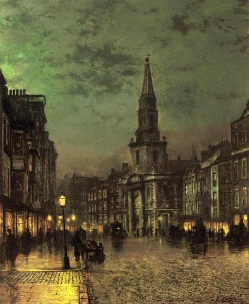 Blackman Street, Borough, London by John Atkinson Grimshaw