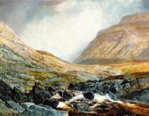 Ingleborough From Under White Scar by John Atkinson Grimshaw