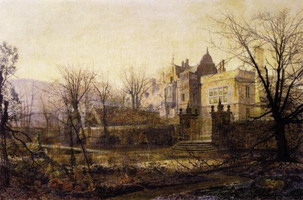Knostrop Hall, Early Morning by John Atkinson Grimshaw