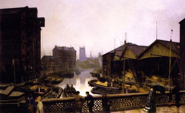 Leeds Bridge by John Atkinson Grimshaw