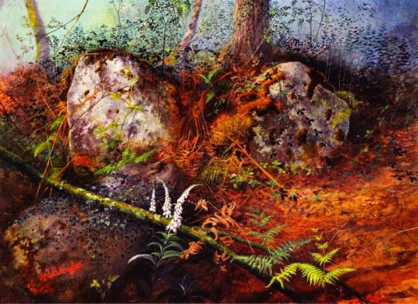 Newlay Wood, Horsforth, Leeds by John Atkinson Grimshaw