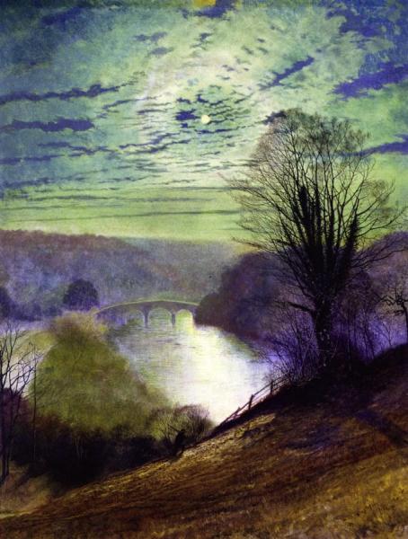 John Atkinson Grimshaw On The Tees, Near Barnard Castle