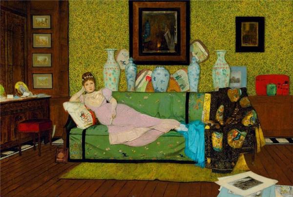 Paintings In The Artists House by John Atkinson Grimshaw
