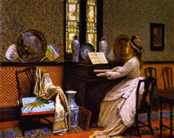 The Chorale by John Atkinson Grimshaw