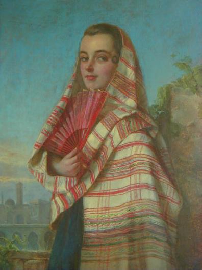 Portrait Of A Girl by John Bagnold Burgess