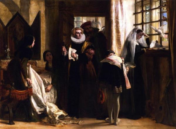 Mary Queen Of Scots In Captivity by John Callcott Horsley