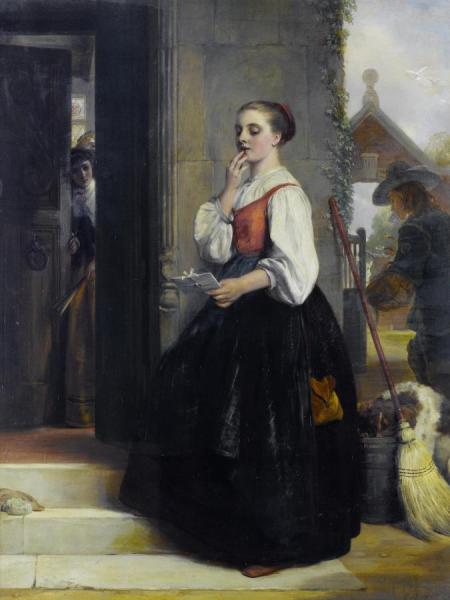 The Waiting Maid,1875 by John Callcott Horsley