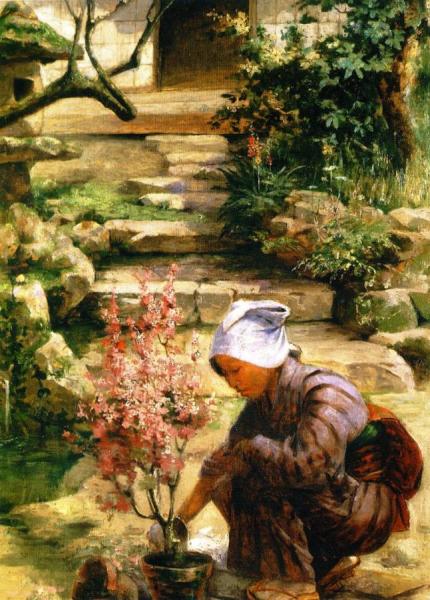 In The Garden by John Charles Arter