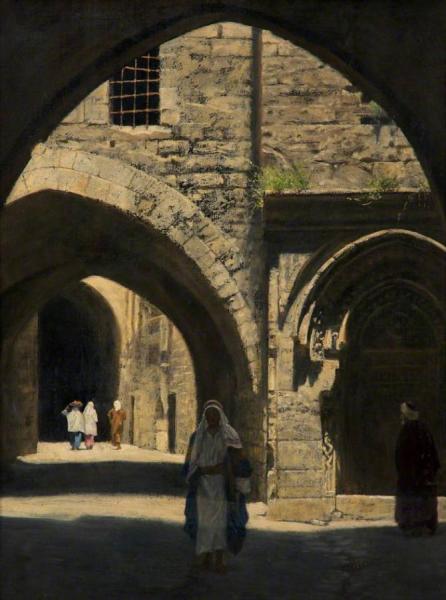 A Street In Jerusalem by John Collier Oil Painting Reproductions