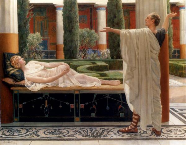 Horace And Lydia, 1924 by John Collier Oil Painting Reproductions