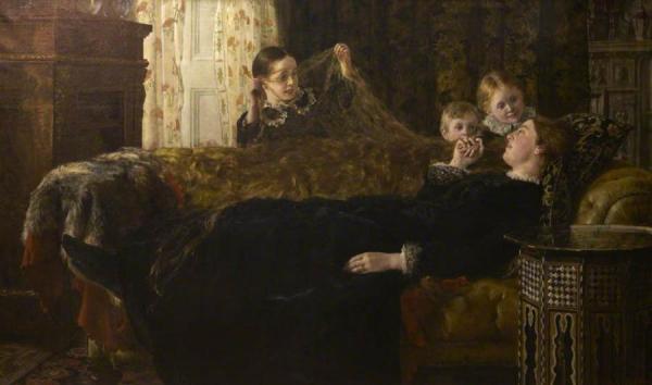 Mrs Mortimer Collier And Family by John Collier