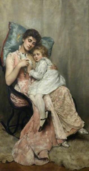 Nettie And Joyce by John Collier