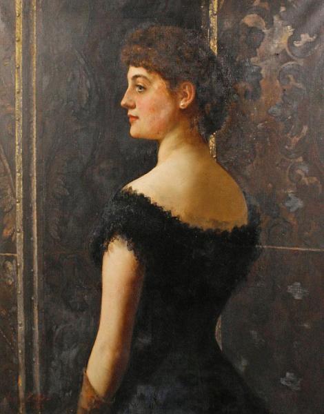 Portrait Of Laura Mary Stapleton by John Collier