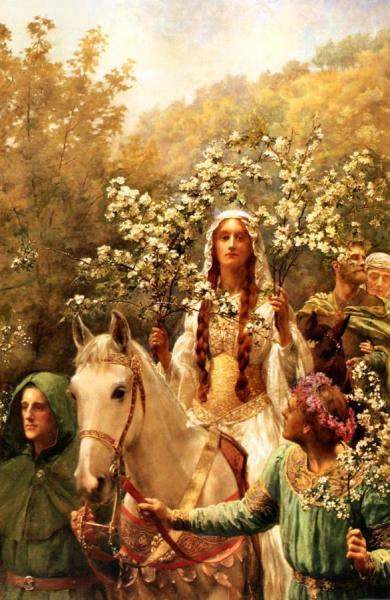 Queen Guinevre's Maying by John Collier
