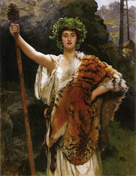The Priestess Of Bacchus by John Collier