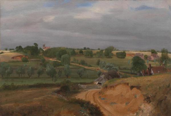 Brightwell Church And Village by John Constable