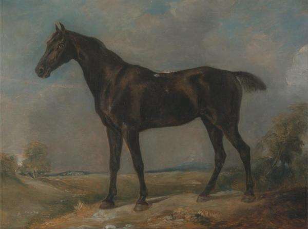 Golding Constable's Black Riding-horse by John Constable