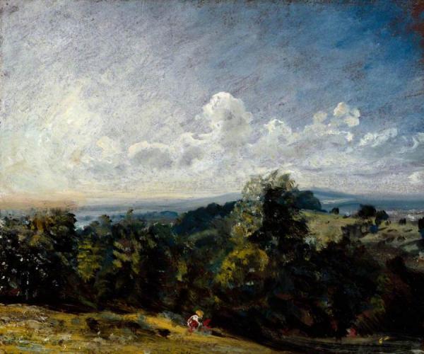 Hampstead Heath Looking West Towards Harrow I by John Constable