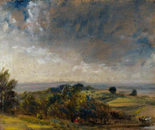 Hampstead Heath Looking West Towards Harrow Ii by John Constable