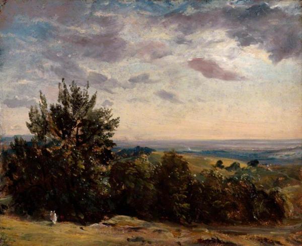 Landscape Study:  Hampstead Looking West by John Constable
