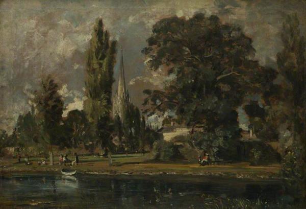 Salisbury Cathedral And Leadenhall From The River Avon by John Constable