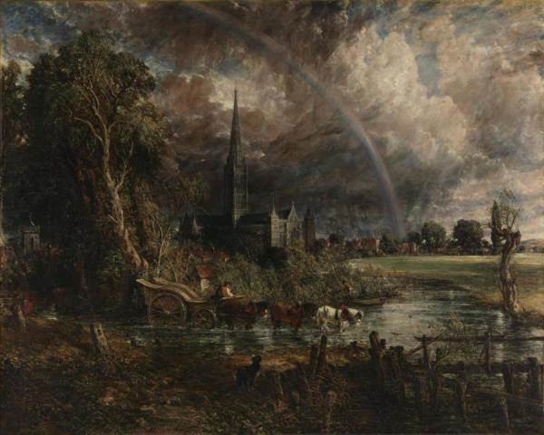 Salisbury Cathedral From The Meadows by John Constable