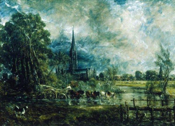 Salisbury Cathedral, Wiltshire, From The Meadows by John Constable