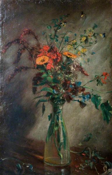 Study Of Flowers In A Vase by John Constable Oil Painting Reproductions