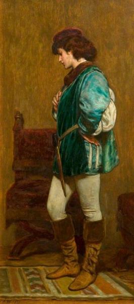 Rosalind Preparing To Leave Duke Frederick's Palace, 'as You Like It' By William Shakespeare by John Dawson Watson Oil Painting Reproductions