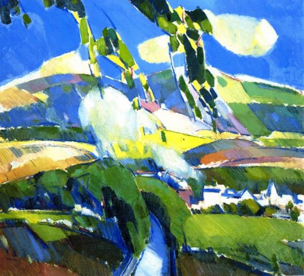 A Puff Of Smoke Near Milngavie by John Duncan Fergusson
