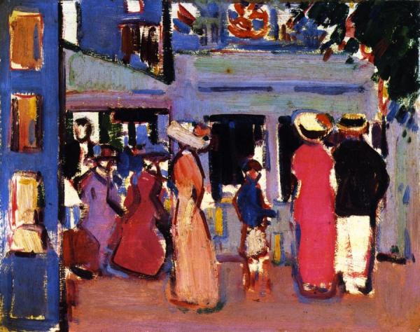 Before A Café: Paris by John Duncan Fergusson