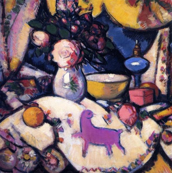 La Bête Violette by John Duncan Fergusson Oil Painting Reproductions