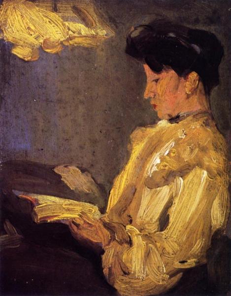 Lamplight by John Duncan Fergusson