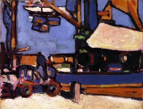 John Duncan Fergusson Loading In Royan Harbour