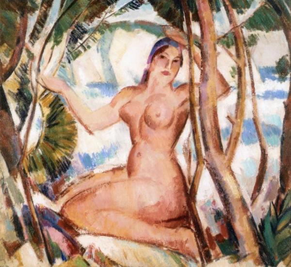 Nude And Cliff by John Duncan Fergusson