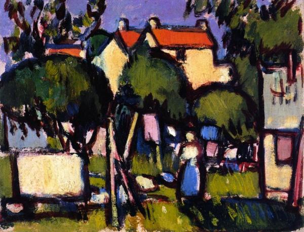 John Duncan Fergusson Roofs At Saintonge
