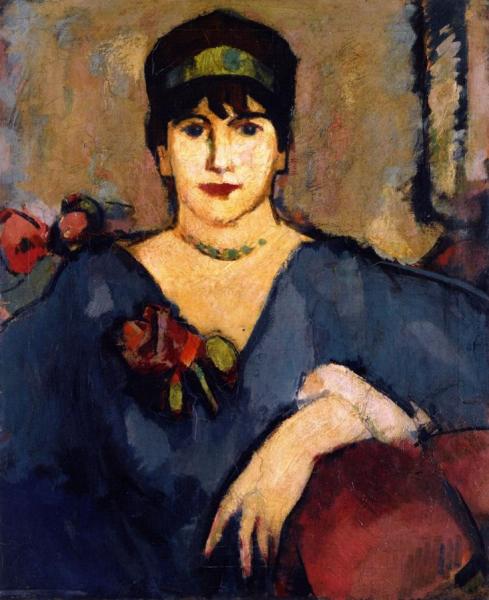 The Blue Dress by John Duncan Fergusson
