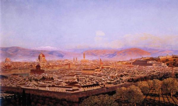 Florence From Bellosguardo by John Edward Brett, A.r.a.