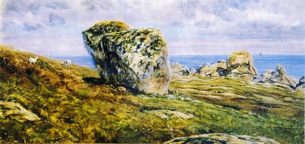 Rock Study On St. Agnes, Scilly Isles by John Edward Brett, A.r.a.
